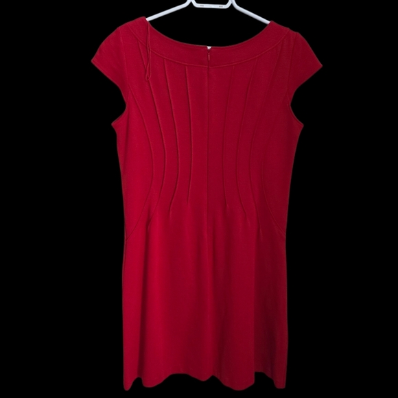 Coldwater Creek Red Asymmetrical Dress Size 14 - Picture 2 of 6